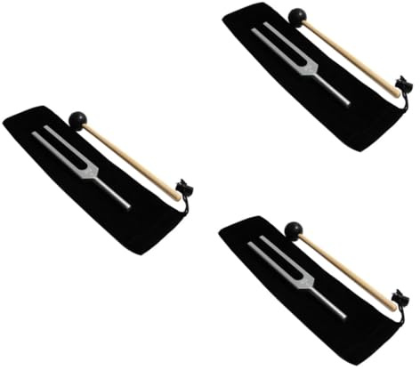 Toyvian 3stücke Stimmgabel Aus Aluminiumlegierung Mit Silikonhammer Und Tragetasche Für Klinische Audiotests Und Neurologische Untersuchungen Für Studenten Und Fachkräfte