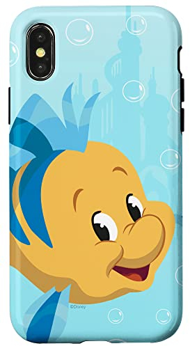 Disney La Petite Sirène Plie Bleu sarcelle Coque pour iPhone X/XS