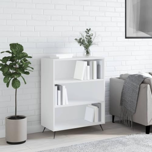 Bulliing Bücherregal Regale FüR BüCherregale Book Shelf Regale BüCherregal Weiß 69,5x32,5x90 cm Holzwerkstoff - 828332