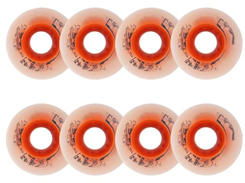 Skateboard-Räder, leuchtende Inline-Rollschuh-Räder für den Innenbereich, 8er-Pack, 93A Inline-Skate-LED-Leuchträder, leuchtende helle Räder zum Gleiten