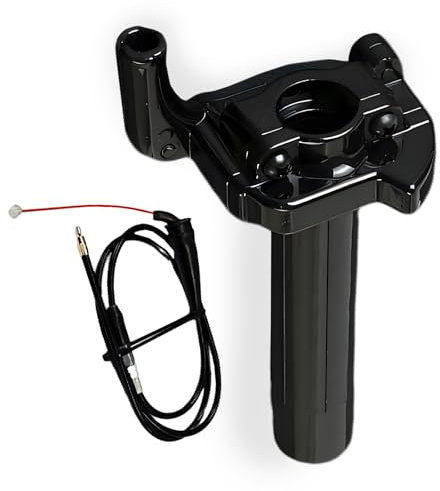 Empuñaduras y Cable Del Acelerador Giratorio de 22 mm con Interruptor de Freno - Acelerador Giratorio y Juego de Cables Doblados para Moto de Cross de 50cc, 110cc, 125cc, 150cc, 250cc, Quad ATV