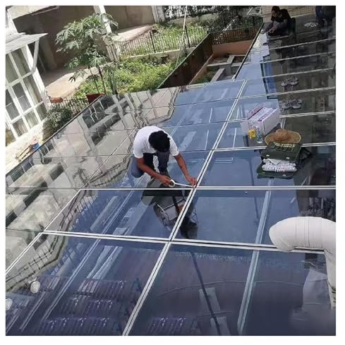 1 mm Polycarbonat-Gewächshäuser-Verkleidung, Kunststoffplatte, wasserdichte Überdachung für Carports und Vordächer, anpassbare Größe (1 x 3 m/3,3 x 9,8 Fuß)