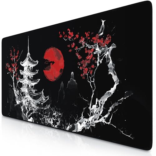 TITANWOLF Tappetino per Mouse XXL 900 x 400 – Office Mousepad – Controllo preciso del Mouse migliora la velocità e la precisione – Tenuta Stabile – Lavabile – Sottomano per Ufficio e casa