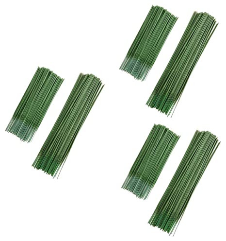 STOBOK 3 Sätze Blumenstab Aus Kunststoff Künstliche Blumenstäbe Blumenstamm Grünes Kabel Kunstpflanze Kunstplflanze Dekorative Blumenstiele Blumendekor Plastik Dark Green 100 Stück * 3