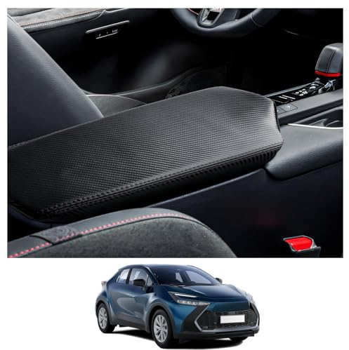 CDEFG Compatibile con Toyota C-HR CHR Hybrid 2024 2025 Bracciolo Centrale Braccioli Coperchio Copertura Protezione antigraffio Console Centrale Similpelle Bracciolo Box Cover Auto CHR 2024 Accessori
