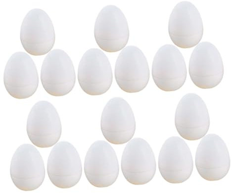 ifundom 30stücke Kunst-eier Weißes Öffnendes Osterei Realistische Deko Für Frühlingsfeste Simulierte Eier Für Kreative Gestaltung Ostern Deko