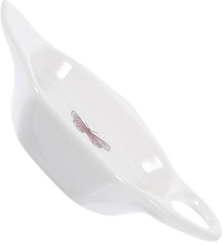 MAGICLULU Porte-Sachet Thé Céramique Forme De Théière Repose Sachet Pratique pour Maison Et Salon De Thé Simple Et Facile à Nettoyer Accessoire pour Bureau Et Réunion