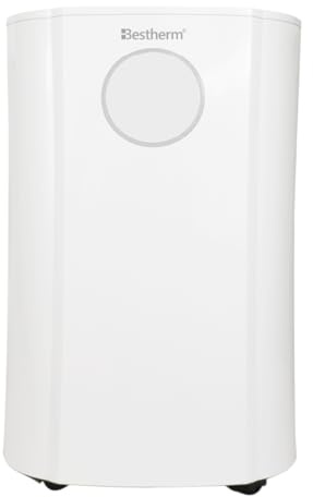 BESTHERM - Deshumidificador de aire BESTHERM - Feryel 24L/día, depósito extraíble, filtro de carbón activado, ionizador integrado