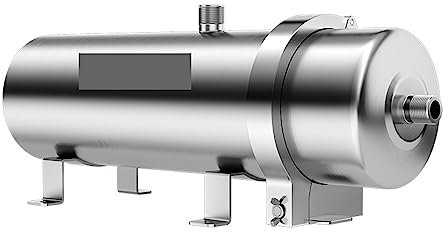EDEDE Umkehrosmosefilter, PVDF-Ultrafiltrations-Wasserreiniger, 1000 l Wasserfiltersystem aus Edelstahl, waschbare 0,01 μm-Membran für die Küche unter der Spüle