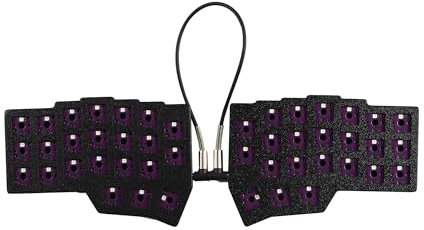 YMDK Low Profile Split Chocolate Keyboard Corne V4.1 Ergonomische 46 Tasten Hotswappable 40% Layout 3D Print Case PLA RGB Phiole Keyboard Kit