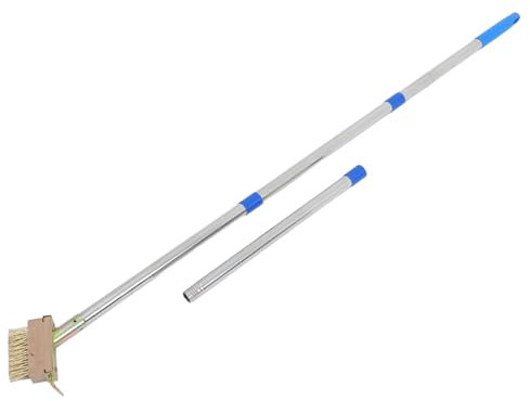 HIAKDOFT 1juego Cepillo De Desmalezado De Acero Inoxidable Mango Para Limpieza De Juntas y Eliminación De Musgo Patios y Herramienta Eficaz De Jardinería