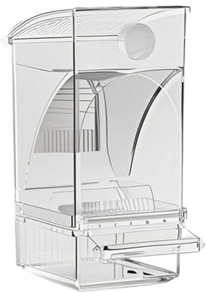 Large Capacity Parrots Food Dispenser For Bird Cages Detachable Easy To Clean Clear Food Container Pet Cage Accessories