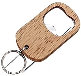 openers Stainless Steel Wooden Handle Corkscrew Convenient Corkscrew Opener Keychain
