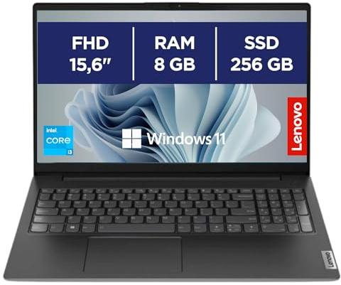 Lenovo, Notebook Pc Portatile, Display 15,6 Full HD, Intel i3-1315U 6 Core 3.3 Ghz, Ram 8GB DDR4, 256 GB SSD NVMe, Win 11 Pro