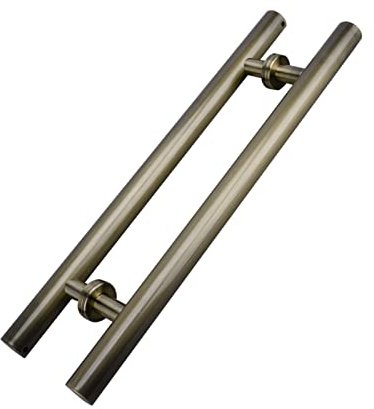 Maniglia per Porta Scorrevole Interna ed Esterna del fienile, Moderna Maniglia Rotonda a Forma di H per Porta Scorrevole del fienile, Set di Maniglie a Doppia Faccia, Fa