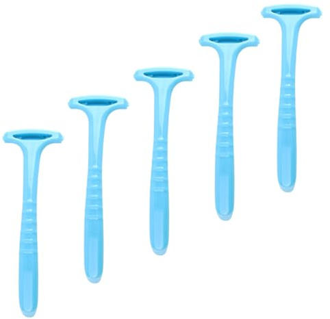 Ipetboom Set 5 Pezzi Raspa per Pedicure Professionale Blu, Rimuove Calli e Pelle Dura, Materiale Pp Lame Affilate, Leggero per Uso Domestico e Professionale