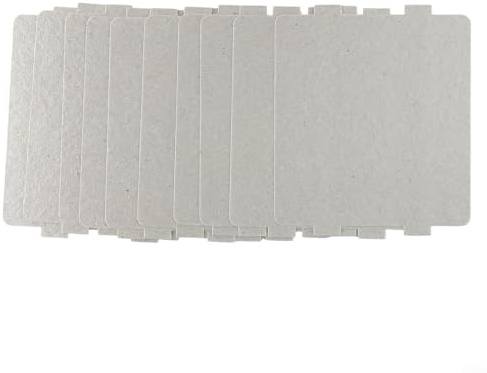 Jonikuper Lot de 5 feuilles de mica de rechange pour four à micro-ondes, 9,9 x 10,8 cm, épaisseur 0,04 mm, compatibles avec les modèles de micro-ondes