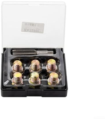 YJDOORPLAY Kit di riparazione filettatura rubinetto scarico olio con rubinetti M13 x 1,5 M15 x 1,5 M17 x 1,5 M20 x 1,5 in acciaio inox per differenziale di trasmissione motore del veicolo (M15 x 1,5)