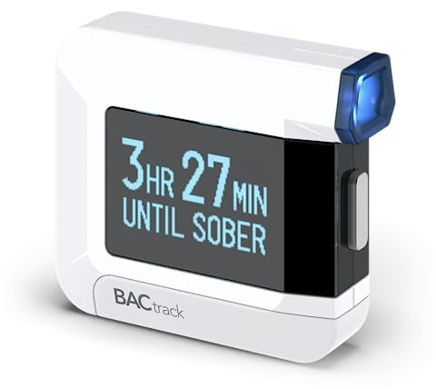 BACtrack C8 Breathalyser, Professional-Grade Accuracy, Optional Wireless Smartphone Connectivity, Compatible w/Apple iPhone, Google & Samsung Android Devices, Apple HealthKit Integration