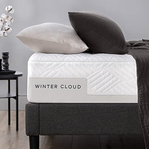 Zinus Colchón de Espuma viscoelástica Winter Cloud, Adaptable de 7 Zonas, 150 x 200 cm, Altura de 30 cm, Oeko-Tex