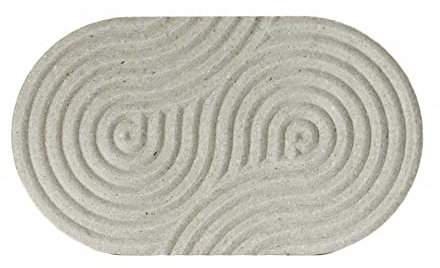 WYE Seifenschale |Zen| Seiden-Grau nachhaltig - Soap Dish/Seifenhalter/Schwammhalter Küche - Design Seifenablage spülmaschinenfest 12 x 7 x 1 cm