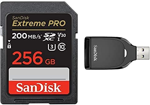 SanDisk Extreme PRO 256GB UHS-I SDXC card + RescuePRO Deluxe with the SanDisk SD UHS-I Card Reader