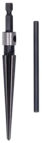 XTevu Escariador Cónico para Metal, Mano De Obra Fina De Alta Dureza Escariador De Mango En Forma De T Acero De Alta Velocidad para Biselado De Carpintería para Exteriores(Round handle5-16mm)