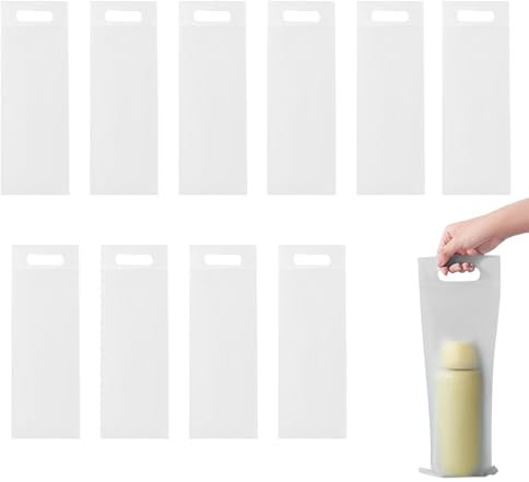 Tuxxjzm Sac pour parapluie translucide, sacs pour parapluie humides,Étui pour parapluie pliant avec dragonne étanche, 10 pièces - Sac de transport de parapluie pliable épais, rangement pour petits