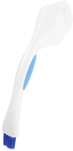Waschmaschinenbürste Doppelseitig für Tägliche Reinigung, Nylon Weiß | Ergonomische Form, Reinigt Ecken und Fugen, Robuste Borsten, Trommelreinigung, Schlichtes Design