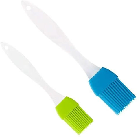 Silicone Pastry Brush Basting Brush Set, Heat Resistant Oil Brush for Cooking Kitchen Baking Barbecue BBQ Grilling Meat,2 Pcs