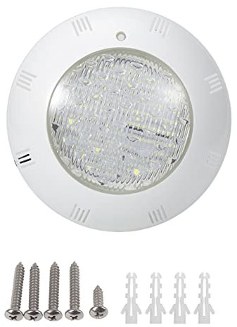 Beufee LED-Poolleuchte, 15 W, 12 V, tauchfähige LED-Leuchten mit Fernbedienung, Schwimmbadbeleuchtung, Unterwasser-LED-Poolleuchte mit Farbwechsel (White Light 15W)