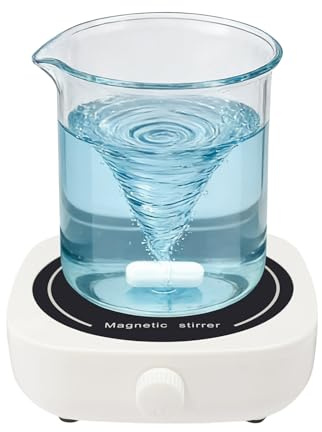 4000 U/min Magnetrührer für Labor, 1L Magnetmischer Leiser Mini USB Magnet Flüssigkeitsmischer, Magnetische Rührplatte Labor Rührer Mixer Fassungsvermögen
