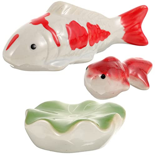 BESPORTBLE 3St Schwimmkugel aus Keramik Mini-Aquarium-Ornamente Miniatur Fisch Gewicht Tank Wasser- wohnungseinrichtung wohnungsdeko schwimmende Wasserlebewesen schwimmendes aus Keramik