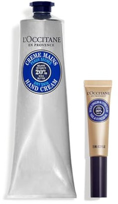 L'OCCITANE Shea Hand & Nail Care Duo | Enriched with Shea Butter | Vegan & 97% Readily Biodegradable | Luxury & Clean Beauty Hand Care for All Skin Types