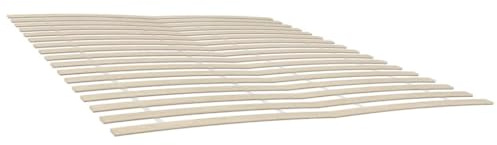 Myheimly Pappelholz Massivholz Lattenrost mit 17 Latten Zusammenklappbar Rolllattenrost Rollrost Bettrost Holzlatten Latten Rost 200 x 200 cm