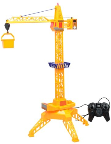 AZIDWERYQ Jouet Grue télécommande Grue Construction électrique avec Son léger pour garçon Pas de Jouet électrique de Batterie
