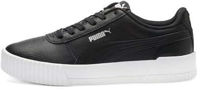 PUMA Damen Carina L Sneakers, Puma Black-Puma White-Puma Silver, 42 EU
