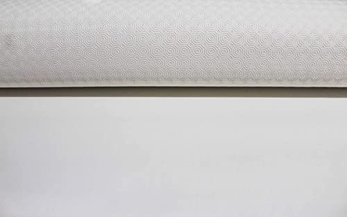 Russo Tessuti Mollettone Tovaglia Panno Rosso Verde Gommato Tavolo da Gioco Double Face-Bianco-140x240
