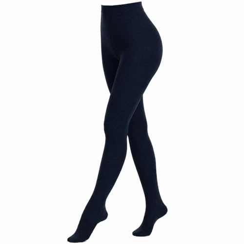 Weri Spezials Damenstrumpfhose Uni Glatte Blickdicht, Baumwolle in mehreren modernen Farben.