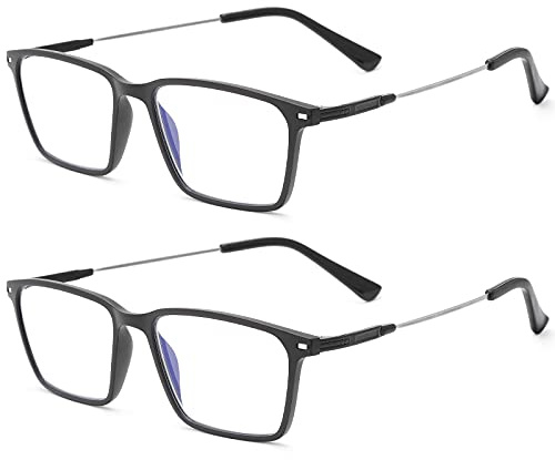 Vepiant 2PC Multi Focus 3 Power Progressive No Line Readers Computer Reading Glasses