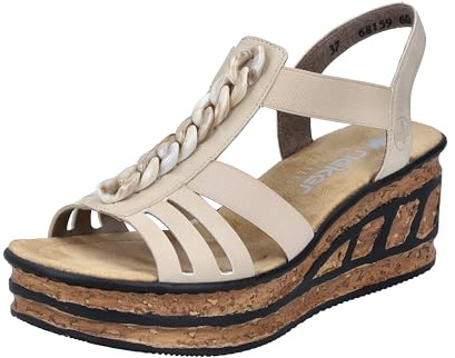 Rieker Damer 68159 sandal, Beige, 40 EU