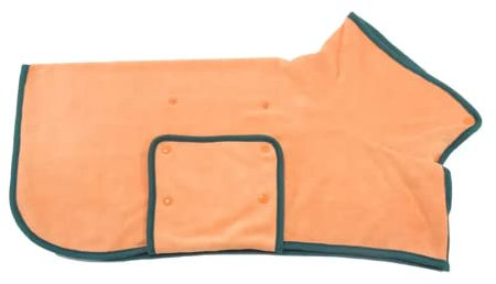 HHWY Hundebademantel,Haustier Bademantel Super Wasser aufnehmender Welpen Badetuch Schnell trocknender Bademantel,Hundebademantel Mikrofaser Decke (XL,orange)