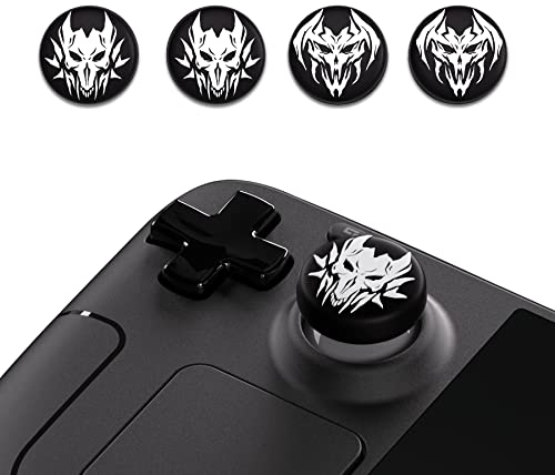 playvital Thumb Grip Caps for Steam Deck LCD, for PS Portal Remote Player Silicone Thumbsticks Grips Joystick Caps for Steam Deck OLED - Lich Demons