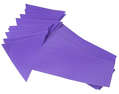 Arrow Sticker Directional Decals Floor Window Decal 12x6 Inch 24 Pack Marking Sign Removable Arrows Stickers Adhesive Decal for Warehouse Event (Purple)