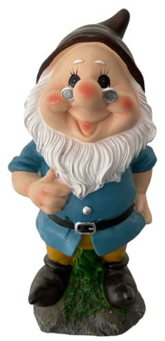 eacommerce Nano da Giardino in poliresina Altezza 28 cm Statuetta Gnomo per esterno (Dotto)