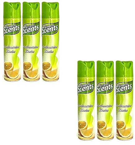 PLUS HOME NATURAL SCENTS AMBIENTADOR SPRAY 300ML LIMON.PACK DE 6 BOTELLAS