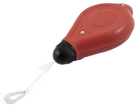 30M 100Ft Thread Carpenter Marking Straight Chalk Line Tool Red Black 2 Pcs