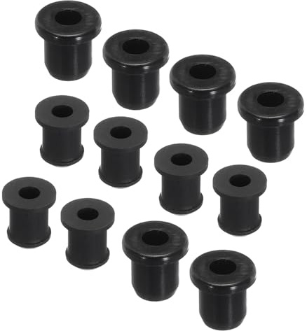 QUARKZMAN 12 Stück Kabeldurchführung Gummi AD 7mm/6mm,ID 4mm/3.2mm Durchgangstüllen, Gummitüllen Kabeltülle Dichtungsring Gummistopfen für Elektrischer Leiter Draht Kabelschutz, Schwarz