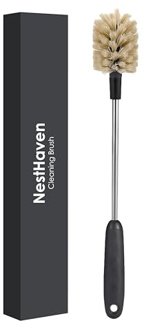 NestHaven® Bottle Brush Hydro Flask Bottle Brushes For Cleaning Long Handle Stainless Steel Bottle Cleaner Brush with Replaceable Head For Water Bottles, Baby Bottle, Glassware, Mugs