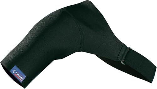 Thuasne - Épaulière de Sport - Traumatismes, États Inflammatoires, Luxation - Tissu Élastique, Coutures Plates - Niveau de Maintien 1/3 - Dispositif Médical CE